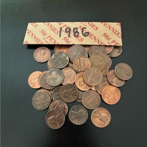 1986 Roll of Pennies